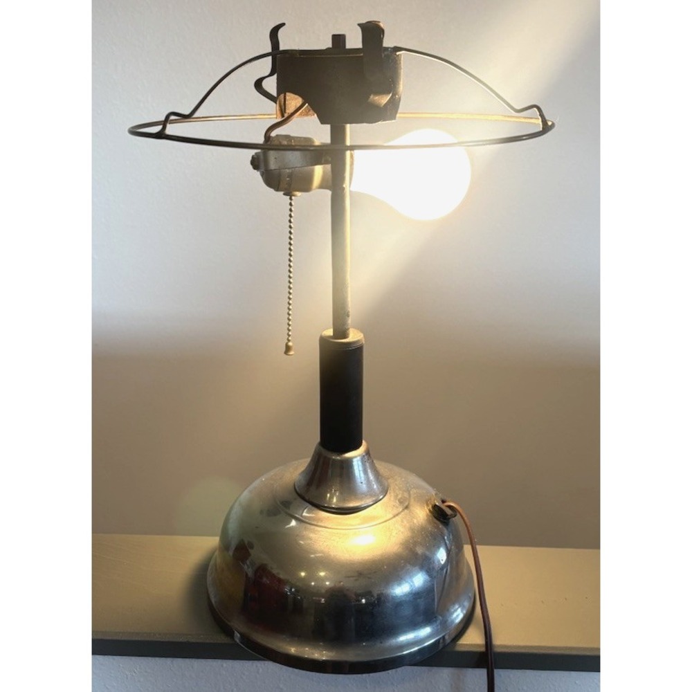 Antique Coleman Quick Lite Modified Electric Lamp Vintage Quicklite